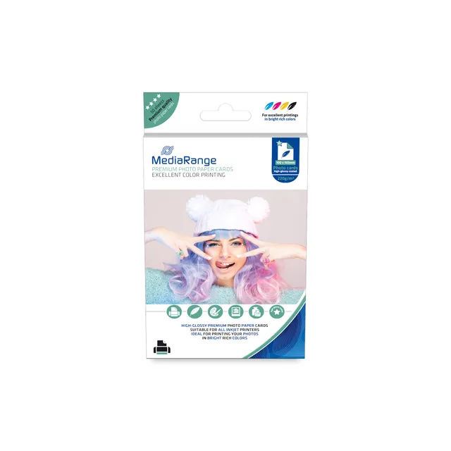 mediarange-hochglanz-fotopapier-100-150-mm-220-g-m-50-blatt image 1