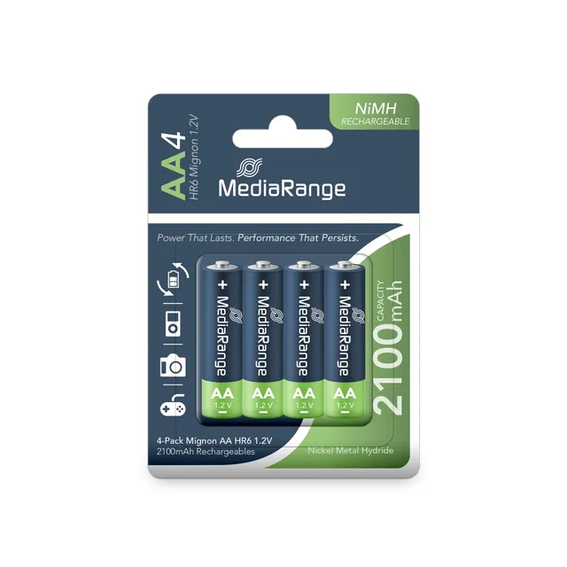 mediarange-nimh-akku-mignon-aa-hr6-1-2v-4er-pack image 1