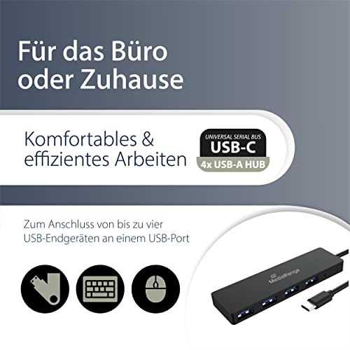 mediarange-usb-c-hub-4-ports-usb-3-0-schwarz image 8