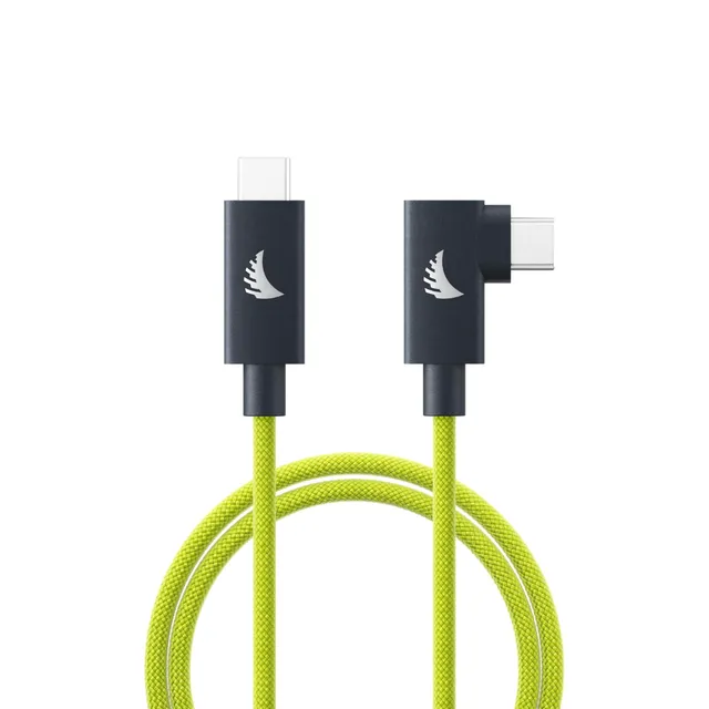 angelbird-usb-c-4-0-solid-flex-kabel-right-angle-lime-1-m-volle-ausstattung-40-g image 1