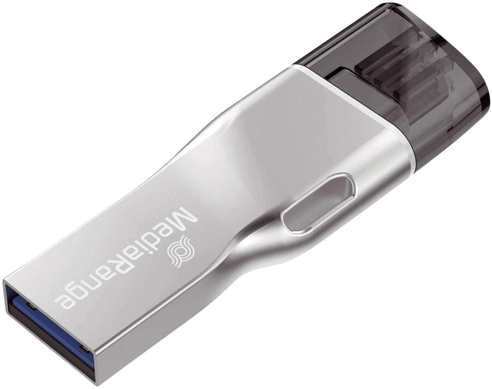 mediarange-usb-3-0-kombo-speicherstick-32gb-mit-lightning-anschluss image 1