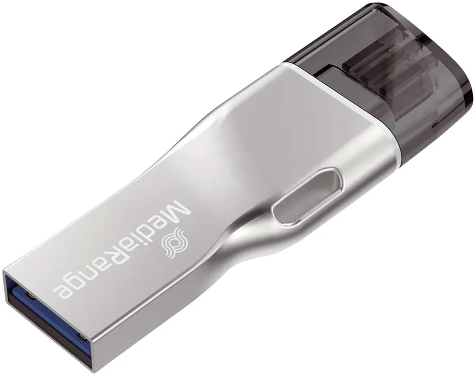 mediarange-usb-3-0-kombo-speicherstick-32gb-mit-lightning-anschluss image 1