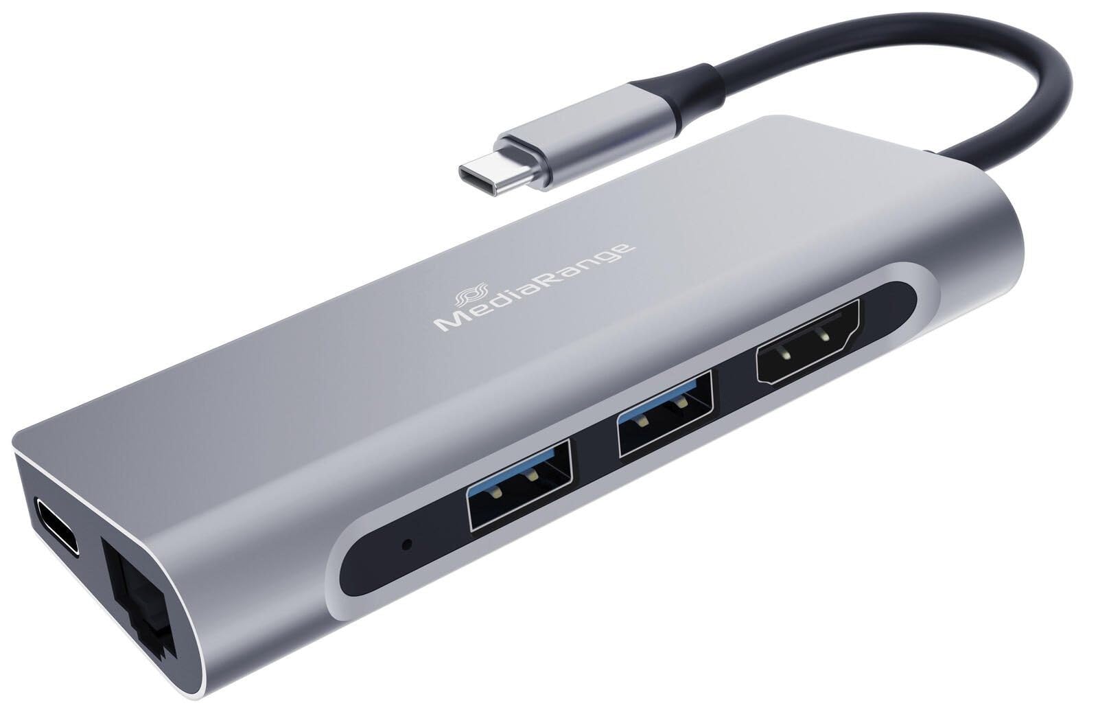 mediarange-usb-c-7-in-1-multiport-adapter-silber image 1