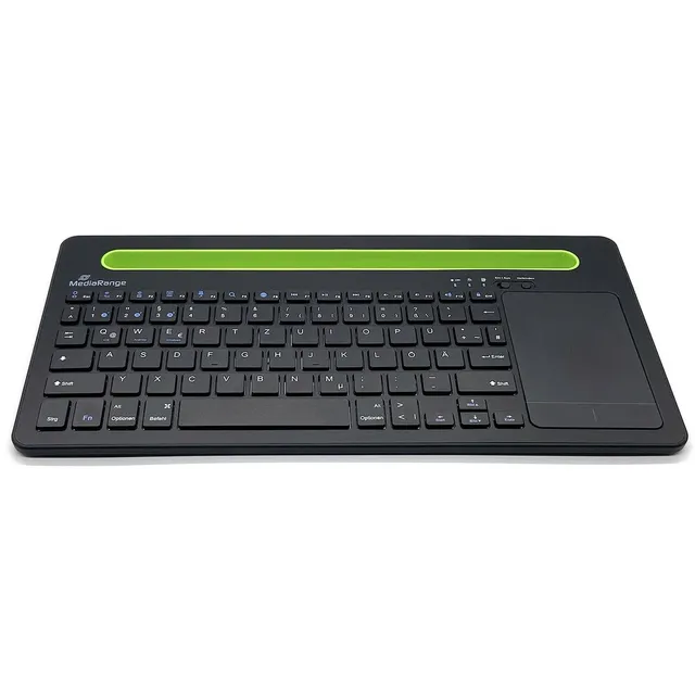 mediarange-funk-tastatur-qwertz-de-at-78-tasten-kompakt-mit-touchpad-gr-n image 1